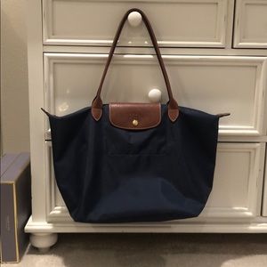 Navy Longchamp Large